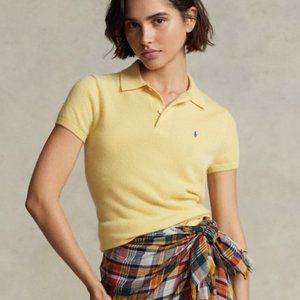 Ralph Lauren Yellow Polo Shirt (Size S)
